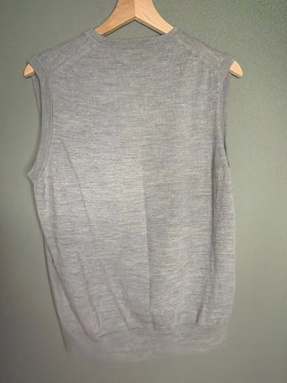 J.Crew Gray 100% Merino Wool Sweater Vest Men's XL